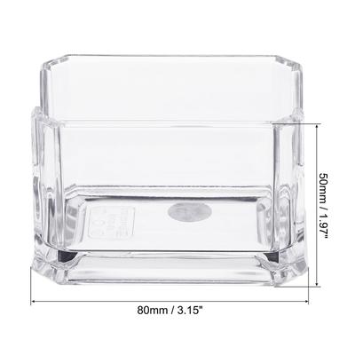 Plastic Tea Box, Tea Bag Organizer Coffee Bag Container Style 1, Clear - Transparent