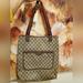 Gucci Bags | Authentic Gucci Large Monogram Coated Canvas And Leather Tote | Color: Brown/Tan | Size: Os