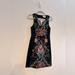 Anthropologie Dresses | Anthropologie Moulinette Soeurs Size 2 Black Floral Embroidered Perennial Dress | Color: Blue/Orange | Size: 2