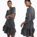 J. Crew Skirts | J. Crew Ruffle Tiered Flannel Wool Skirt Gray Elastic Waist Womens Size 0 Euc | Color: Gray | Size: 0