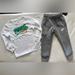 Nike Matching Sets | Nike Sportswear Little Boy’s Long Sleeve Shirt & Sweatpants Outfit - 4 | Color: Gray/White | Size: 4b