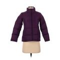 Lands' End Coat: Short Purple Print Jackets & Outerwear - Women's Size Small