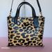 Coach Bags | Coach Willow Tote 24 Leopard Print Small Refined Calf Leather With Convert Strap | Color: Black/Tan | Size: 9.5” W X 7.75" H X 4.25" D