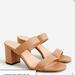 J. Crew Shoes | J Crew Lucie Double-Strap Block-Heel Sandals Bh396 | Color: Cream/Tan | Size: Various