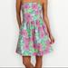 Lilly Pulitzer Dresses | Lilly Pulitzer Lottie Green Bloomin’ Dress Sz 2 | Color: Green/Pink | Size: 2