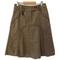 Anthropologie Skirts | Anthropologie Mexx Tan Khaki Corduroy Skirt Size 4 | Color: Green/Tan | Size: 4