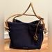 Michael Kors Bags | Authentic Michael Kors Canvas Navy Shoulder Bag | Color: Blue | Size: Os