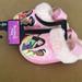 Disney Shoes | Disney Princess Slipper Baby Girl's Slip-On W Strap Pink Inside Furry Size 7/8 | Color: Pink | Size: 7/8 Girls