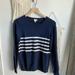 J. Crew Sweaters | J Crew Stripe Sweater | Color: Blue/White | Size: M