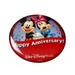 Disney Accessories | Disney Button Wdw Happy Anniversary Mickey Minnie Wedding Marriage Pin Retired | Color: Red | Size: Os