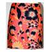 J. Crew Skirts | J.Crew Multicolor Floral Print Cotton Blend Skirt | Color: Black/Red | Size: 4