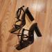 Zara Shoes | Hp!! Zara Strappy Sandals | Color: Black | Size: Eu 41