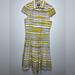 Nine West Dresses | Nine West Size 8 Cap Sleeve Dress. | Color: Black/Yellow | Size: 8