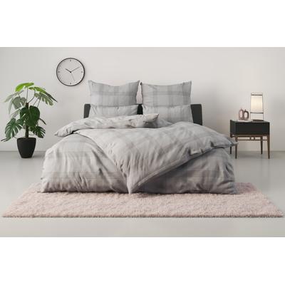 Bettwäsche OTTO PRODUCTS "Check in Gr. 135x200, 155x220 oder 200x200 cm", grau, B/L: 135cm x 200cm, , Renforcé (Bio-Baumwolle), B/L: 80cm x 40cm, Renforcu00e9 (Bio-Baumwolle), Obermaterial: 100% Baumwolle, Bettwäsche, Bettwäsche aus Bio-Baumwolle,... Image
