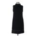 Simply Vera Vera Wang Casual Dress - Shift: Black Solid Dresses - Women's Size 4