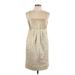 BCBG Paris Casual Dress: Gold Paisley Dresses - Women's Size 10