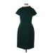 One Forty 8 Casual Dress - Sheath: Green Solid Dresses - Women's Size 12