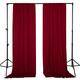 StangH 10 ft x 10 ft Red Backdrop Curtains - Extra Long Waterproof Photography Backdrops Drapes for Party/Wedding Reception, Home Party Decoration Panels, W60 x L120 per Panel, 2 Panels