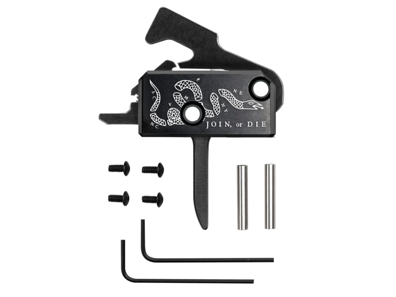 RISE Armament AR-15/AR-10 RA-140 Join or Die Special-Edition Super Sporting Trigger Flat RA-140F-JOD