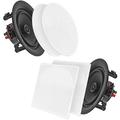 Pyle Pro 10" In-Wall/In-Ceiling 250W Stereo Speakers (Pair, White) PDIC106