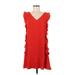 CeCe by Cynthia Steffe Casual Dress - Shift: Red Dresses - Women's Size 8