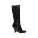 Miu Miu Boots: Black Solid Shoes - Women's Size 37 - Round Toe