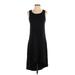 AIKO Casual Dress - A-Line Scoop Neck Sleeveless: Black Solid Dresses - Women's Size X-Small