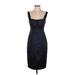 David Meister Casual Dress - Sheath Square Sleeveless: Black Print Dresses - Women's Size 4