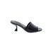 Topshop Heels: Slip-on Kitten Heel Classic Black Solid Shoes - Women's Size 38 - Open Toe