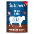 Lot Butcher's Original sans céréales 48 x 400 g pour chien - bœuf en sauce