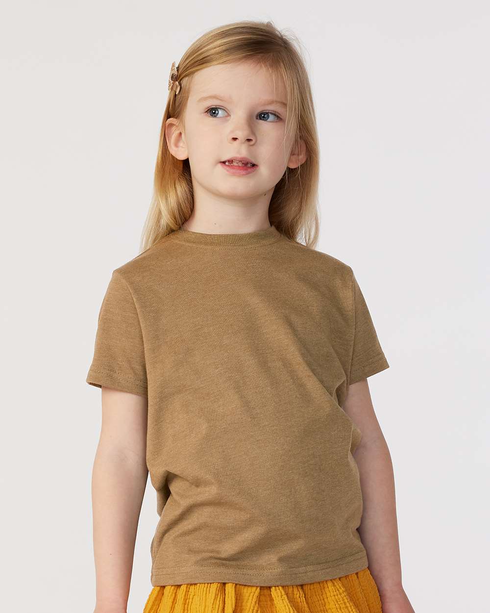 Rabbit Skins 3321 Toddler Fine Jersey T Shirt in Vintage Coyote Brown size 5/6 | Cotton LA3321, RS3321