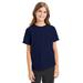 ComfortWash by Hanes GDH175 Youth Garment-Dyed T-Shirt in Navy Blue size Large | Cotton