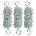 Kids Suitable for Children Exfoliating Body Scrubber Shower 3 Pcs Bathtub Loofah Sponge Loufa Puff Polyester Ball Man