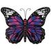 OUNONA Wall Figurine Iron 3D Garden Decor Insect Bedroom Decorations Decoration Butterflies Ornament Outdoor Metal Room Living