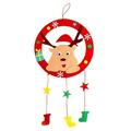 Early Preschool Gifts DIY Christmas Non-woven Children Cognition Montessori Arts Crafts Baby DIY Toys Christmas Hangings Xmas Decoratio DIY Wind Chimes Christmas Wind Cognition Toys DEER