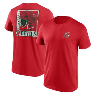 New Jersey Devils Fanatics Branded True Classics T-Shirt mit Helmgrafik – Herren Image