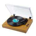 Vinyl Records LP Turntable Retro Record Player Built-in Speakers Vintage Gramophone 3-Speed BT5.0 AUX-in Line-out RCA Output