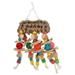 Bird Cage Pet Toys Hanging Toys Bird Hanging Plaything Bird Parrot Chewing Toy Large Parrot Toy Durable Takraw Bird Chew Toy Parrot Cage Chew Toy Nut Wooden