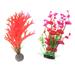 Aquarium Plant Seeds Aquatic Fake Artificial Plants for Natural Aquariums Faux Fish Tank 2 Pcs