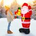 Toy Back Patio Decor Christmas Inflatables Santa Inflatable Santa Claus Santa Claus Ornament Outdoor Inflatable Cloth