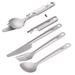 Lixada Spoon 4-in-1 Flatware Cutlery Flatware Cutlery Set Cutter Bottle Opener Bottle Opener Picnic Dinner Spoon Cutter Set Dinner Spoon Cutlery Set Dinner Tubbek SIUKE ZDHF QISUO