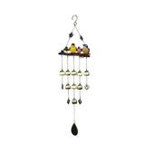 Zainafacai Ornaments Handmade Bird Wind Chime Birds Wind Chimes with Bell Decoration for Outdoor Room Decor C