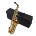 Meterk Eb Alto Saxophone Brass Lacquered Alto Sax Wind Instrument with Carry Case Gloves Straps Cleaning Cloth & Brush Saxophone Mute Reeds Mouthpiece Pad Mouthpiece Brush