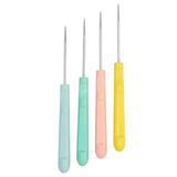 Sugar Stirring Pin Scriber Cookie Decorating Tool Icing Needle Abs for Kitchen Biscuit Decorative Items 4 Pcs