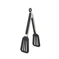 LSLJS Kitchen Tongs 9 Mini Tongs with Silicone Tips Cooking Tongs with Silicone Handle Non-slip & Easy Grip Food Tongs Handy Utensil for Cooking Serving BBQ Kitchen Utensils on Clearance Black