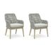 Signature Design by Ashley Seton Creek Outdoor Dining Arm Chair Set of 2 Gray