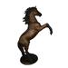 Giant and Incredibly Detailed Rearing Horse Bronze Statue Size: 49 x 27 x 73 H