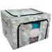 ECZJNT textile wedding Storage Bag Clear Window Storage Bins Boxes Large Capacity Foldable Stackable Organizer With Steel Metal Frame For Bedding Clothes Closets Bedrooms