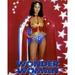 Wonder Woman TV Series Lynda Carter busty in outfit & cape 8x10 photo w.logo