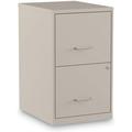 Soho Vertical File Cabinet 2 Drawers: File/File Letter Putty 14 X 18 X 24.1